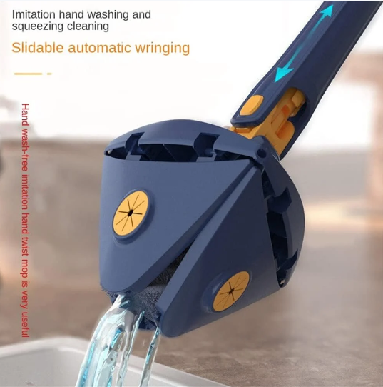 360° Rotating Adjustable Triangle Mop - Self-Wringing