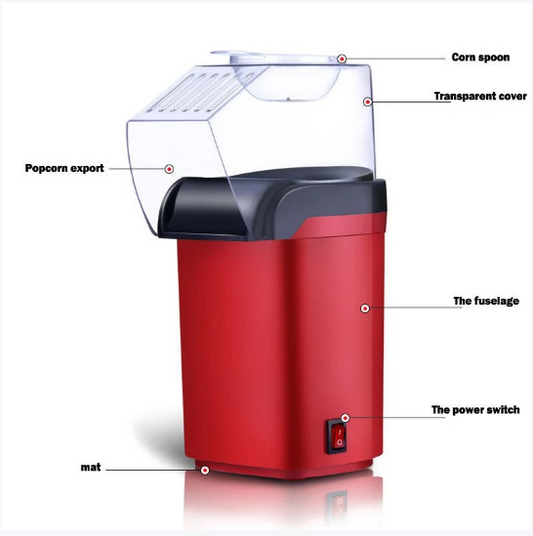 Mini Popcorn Machine - Hot Air Popcorn Maker