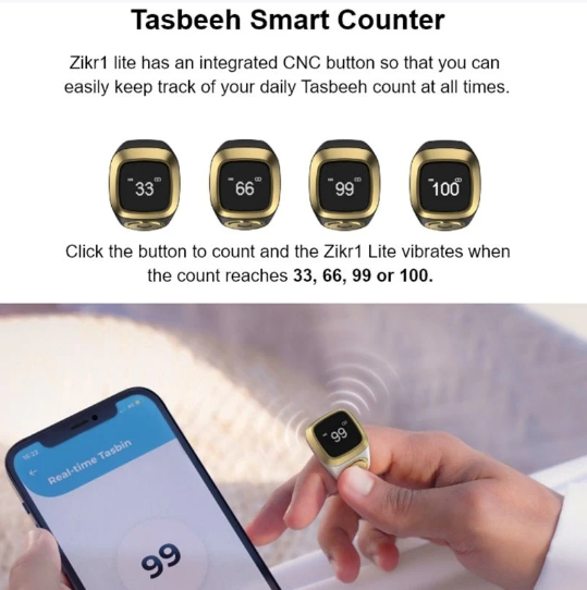Zikr Ring - Smart Islamic Tasbeeh Ring