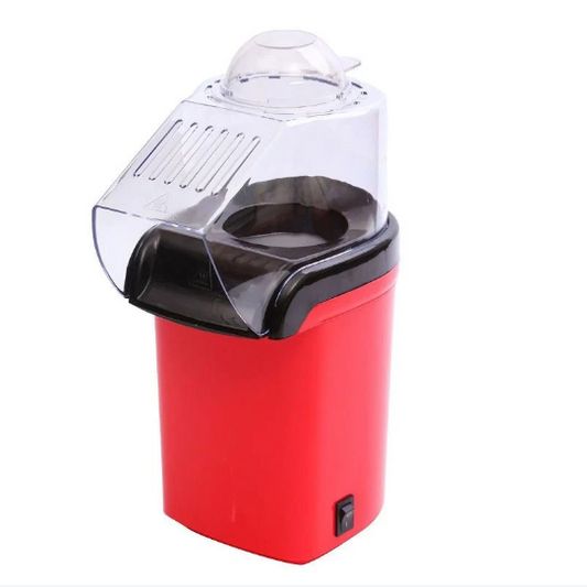 Mini Hot Air Popcorn Machine Red Black